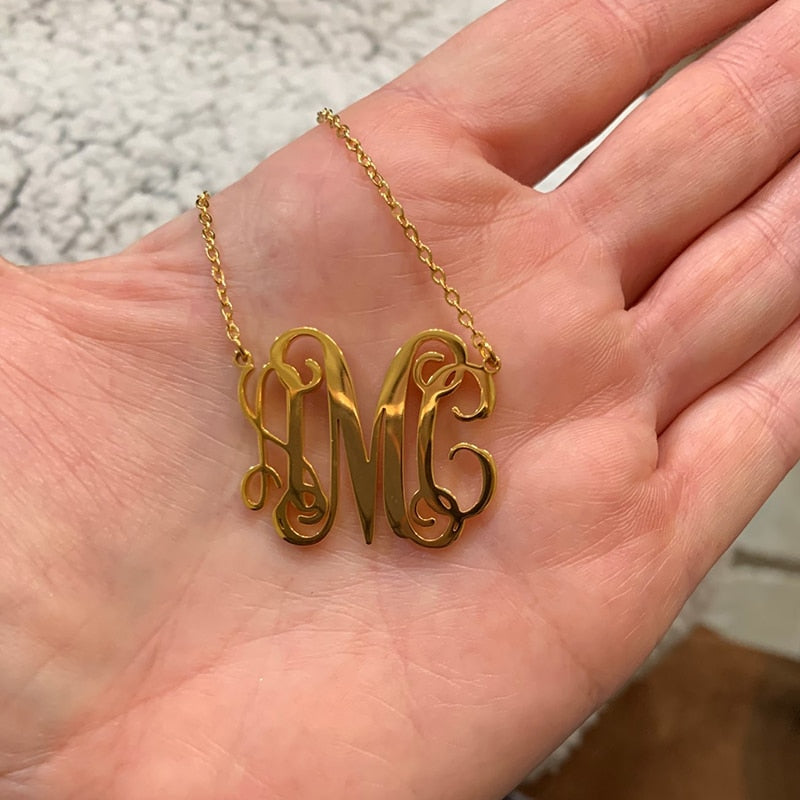 Mon Ami Monogram Necklace - The Namely Mine thenamelymine