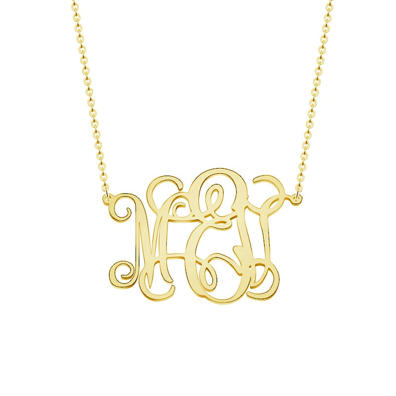 Mon Ami Monogram Necklace - The Namely Mine thenamelymine