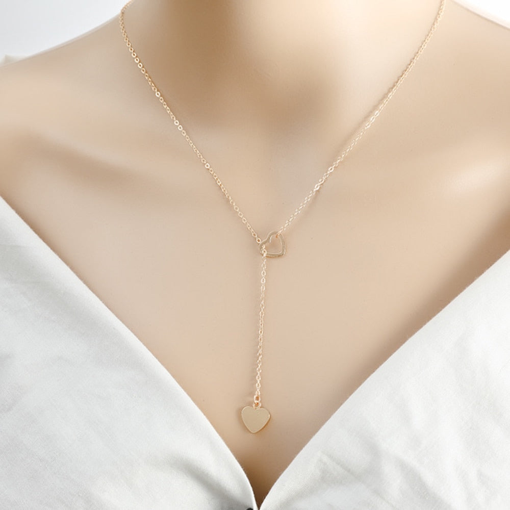 Heart Throb Drop Necklace - The Namely Mine thenamelymine