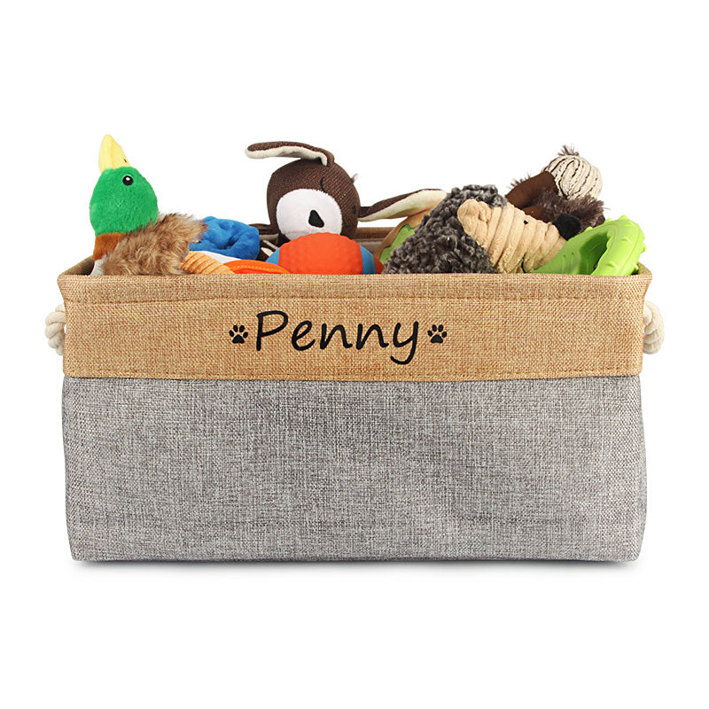 Custom Name Pet Storage Basket - The Namely Mine thenamelymine